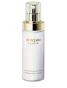 An extraordinary daytime emulsion that effectively protects skin against UV rays, dryness, and other environmental factors while encouraging a look of absolute vibrancy. Helps maintain a smooth, even skin texture and acts as an excellent base for the application of foundation. Provides quick absorption and a light, dewy-fresh feeling. 4.2 fl.oz.The Importance of Face to Face ConsultationLearn More about Cle de Peau BeauteLocate Your Nearest Cle de Peau Beaute Counter