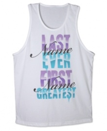 Get your streetwise style on lock with this graphic tank from Hybrid.