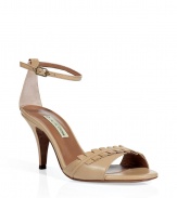 These ultra-elegant pleated sandals from LAutre Chose will add a chic accent to your warm weather look - Pleated-detailed front, ankle strap with buckle closure, kitten heel - Wear with cropped trousers and a printed silk blouse