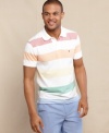 Slimmed down for summer? This classic polo from Tommy Hilfiger enhances your trim look.