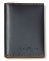 This refined Salvatore Ferragamo credit card case, rendered in fine leather, is an everyday essential.