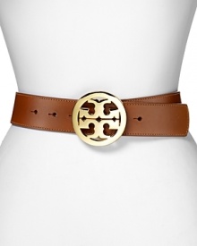 Tory Burch Leather Tory Logo Belt