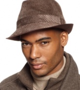 A hat for a hepcat: The Andrew from Country Gentlemen, a trilby made in GentleFelt corduroy you'll need for fall.