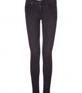 Get the look of the moment in these ultra-chic skinny jeans from Rag & Bone - Five-pocket styling, skinny leg, comfortable mid-rise cut - Form-fitting - Pair with everything from modern knits and ankle boots to feminine tops and heels