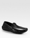 Classic slip-on style is neatly crafted in supple Italian leather for long-lasting comfort and support.Leather upperLeather liningPadded insoleRubber soleMade in Italy