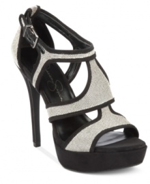 Jessica Simpson's Bruno platform sandals feature a sexy open-toe and an ankle strap closure.