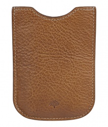 Polished to perfection, Mulberrys iPhone cover couples elegance with ease -  Supple yet ultra-durable, gently pebbled natural oak leather will soften over time - Contrast stitch trim and embossed Mulberry  Tree detail -  Case protects against dust, moisture and scratches - Fits the iPhone 3G, 3GS, 4G and 4GS  - Great for everyday, also makes a superb gift