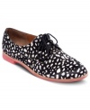 The unique print of DV by Dolce Vita's Mini oxford flats will add so much style to your look. They feature a rounded toe and a lace-up vamp.