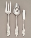 Achieving perfect harmony between function and beauty has been the vision of Yamazaki flatware designers since 1918. The Alexandra Ice pattern is an exquisite example of Art Deco-inspired design, in superior quality 18/8 stainless steel enhanced with matte-finish detailing. Includes a serving spoon, serving fork and pastry server.