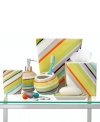 Look good, feel good! Featuring modern hues, fun shapes and bold stripes, the Cabana Stripe soap dish renews your space with style.