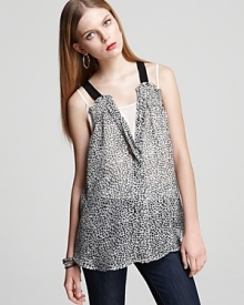 Joie Tank - Oswald Silk Dot Print