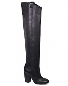 Sam Edelman takes Western styling over the top in these over-the-knee boots with pull tabs and cowgirl-style heels.