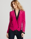 Rebecca Minkoff Jacket - Becky Silk Contrast Lapel