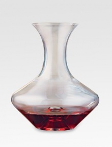 The world's most break-resistant decanter, crafted from reinforced European crystal with a slender neck for a firm hold, a wide mouth and finger punt for a steady pour.Includes 10-year limited warranty Lead-free crystal 62-ounce capacity Hand wash 8½ high Imported