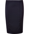 Work a seductive edge into your tailored looks with Sophie Theallets exquisitely silky satin pencil skirt, detailed with just the right amount of give for a flawless feminine fit - Paneled construction, hidden back zip, gold piping at side seams - Form-fitting - Wear with fitted tops and statement jewelry