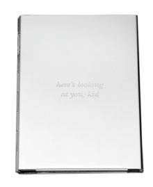 Upgrade wallet photos with the silver-plated, pocket-perfect Silver Street picture frame. Engraved with here's looking at you, kid, it's a beautiful gift with the impeccable style of kate spade new york.