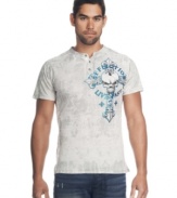 Take your traditional henley style to the next level with a big and bold graphic like the one on this t-shirt from Affliction.