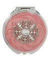 This compact mirror dazzles with color and crystal accents. Choose from three fun designs: ladybug, flower or butterfly.