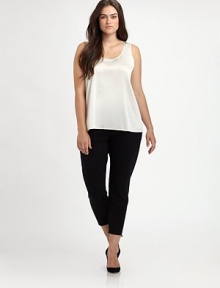 Featuring the sought-after slim fit, ankle-length pants that pair perfectly with just about any top. Consider wearing a stunning, relaxed-fit tunic with this style. Ankle zippersInseam, about 27Rise, about 1156% rayon/38% nylon/6% spandexMachine washImported