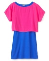 Add some pop to her closet with this brightly hued, ready-to-go dress that's always fun to wear.