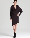 Give your weekend direction with this downtown-minded Helmut Lang dress, designed with dolman sleeves and an angled hem.