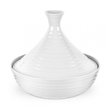 An elegant tagine features a classic shape that complements your fine cuisine.