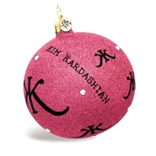 Encrusted in glitter and crystals, this holiday ornament is undoubtedly inspired by the popular television diva.