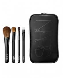 Packaged in a chic, black travel case, this must-have NARS brush set gives way to flawless makeup application.Includes: Blush #6, Eye Shader #3, Small Dome #12, Push Eyeliner #2