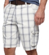 Square off in your warm-weather wardrobe. These Club Room shorts are the perfect match of classic and current.