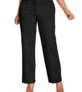 Must-haves for your wear-to-work wardrobe: Charter Club's plus size straight leg pants, featuring wrinkle-resistant technology.