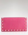 Make saturated shades your new signature with Z Spoke Zac Posen's leather clutch. In a girlie hue, this bag lends after-hours looks a bubble gum pop.