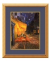 Bring home the atmosphere of a quaint sidewalk cafe in southern France with this beloved print by Dutch master Vincent van Gogh. Stars twinkle in the night sky, while the cafe's terrace is aglow with light and merriment for a captivating glimpse of a singular moment in time.