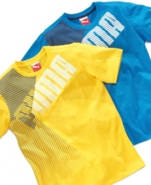 There will be no divided decision here. He'll love this sporty tee shirt from Puma.