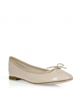 Stylish ballet flats in fine, supple beige-pink patent leather - An elegant classic from cult French footwear label Repetto - Grosgrain trim and bow detail - Round toe and 0.5 wooden heel - Chic and ultra-versatile, a must in any wardrobe - Pair with everything from skinny jeans and cropped chinos to summer dresses and pleated skirts