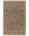 Intricate latticework is marked with antique-inspired florals and medallions in the Shropshire area rug from Karastan, offering a sophisticated, yet casual design for your floors. Crafted of rich New Zealand wool.