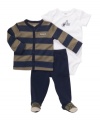 An essential for every baby girl. This three piece set from Carters is exactly what she needs.