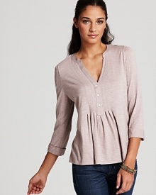 Soft Joie Top - Angelica Pintuck Top