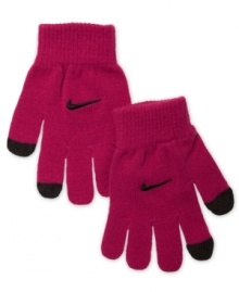 Keep her connected even when it's cold with these cool texting gloves from Nike.