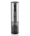 Pop open your favorite wine in style with this stainless steel electric wine opener from Sharper Image. The transparent design makes for easy visibility during operation and its effortless two-button operation will make you forget those days of struggling with any other corkscrew. Model WSI-OP200.