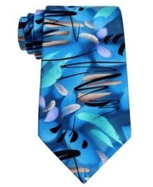 Bring a bit of the island with you to the office with this bright silk tie from Jerry Garcia.