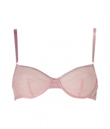 Turn up the heat with this ultra-sexy bra from D&G Dolce & Gabbana - Soft three-quarter cups, lace detailing, stitched logo on front, adjustable straps- This bra is perfect under any outfit or on its own for stylish lounging