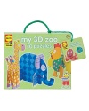 Make 10 three-dimensional animals with thick and chunky pieces. Mix and match to create your own creatures!