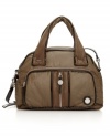 Kipling's softly structured new shoulder bag has a glamorous vibe, lustrous sheen and easygoing personality.