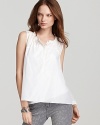 Rebecca Taylor Blouse - Runway Sleeveless with Uneven Hem