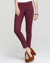 Cut from super-stretchy twill, these richly hued Joie skinny jeans transition from summer to fall with effortless cool.