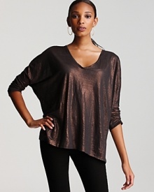 Subtle shimmer lends major glam to this The Tee by Joe's dolman-sleeve tee.