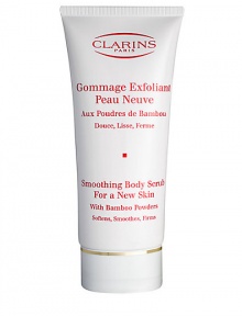 Thanks to its dual exfoliating and skin-conditioning action, Smoothing Body Scrub For a New Skin eliminates a dull appearance and provides skin with all it needs to be beautiful. From the first application, the skin is incredibly smooth and younger-looking. It perfectly prepares the skin for body care products applied afterwards, enhancing their absorption and effectiveness.