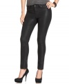 A sleek, skinny fit in coated denim lends downtown luxe to these DKNY Jeans. Pair them with heels for night, or make them casual with flats and a textured sweater!