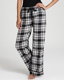 A perfect plaid print covers these roomy pajama pants from PJ Salvage.