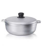 A staple of Latin cooking, but equally as useful for your everyday meals, this cast aluminum caldero works wonders when cooking rice, browning meat or making savory sauces. And with the ability to produce a natural nonstick coating with repeated use, this is one pot that just gets better over time.